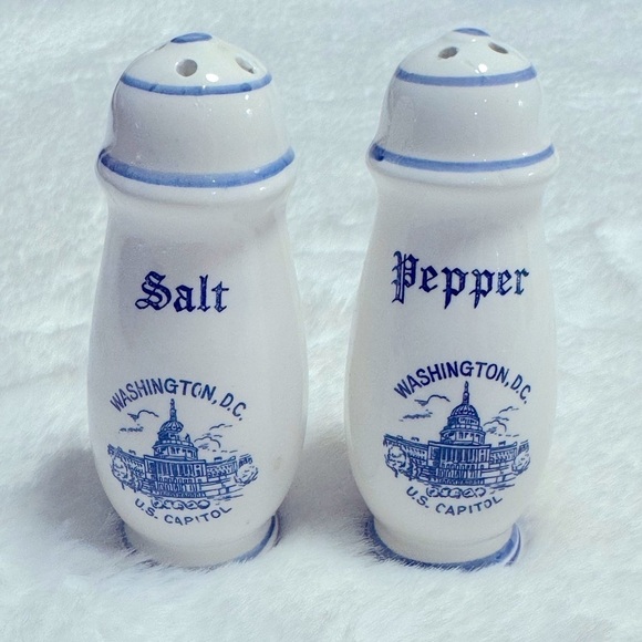 Vintage Other - Vintage Salt & Pepper Shaker Pair Washington DC Tourist Souvenir Set MCM Unique